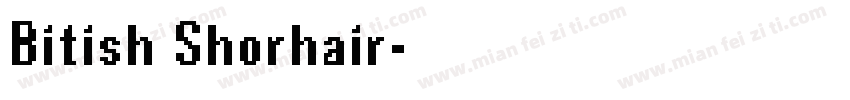 Bitish Shorhair字体转换